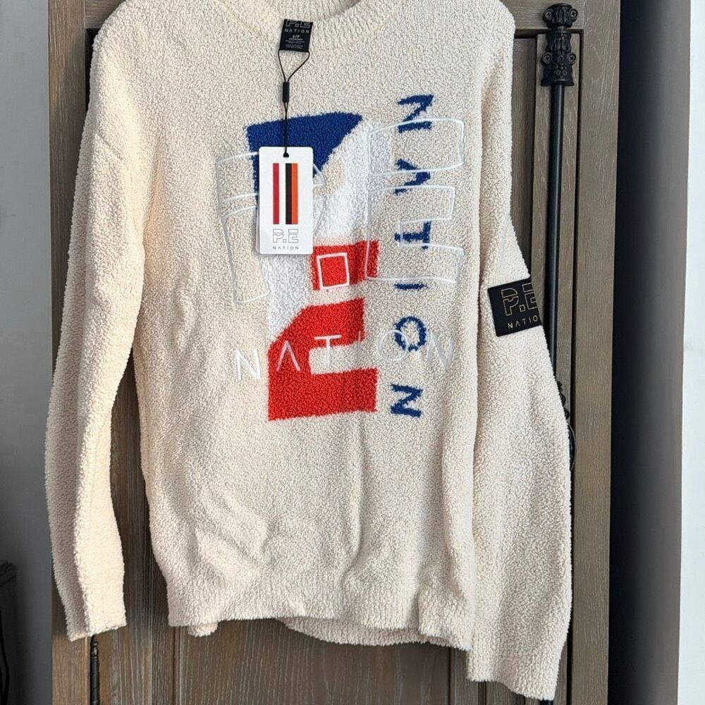 PE Nation Heritage Knit Sweat size small NWT